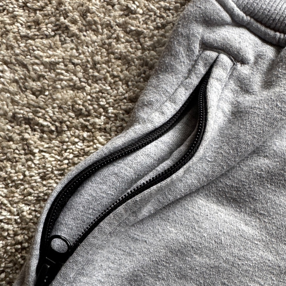 Pillars Gray Jogger Sweatpants with Red Logo Patch - Picture 2 of 6